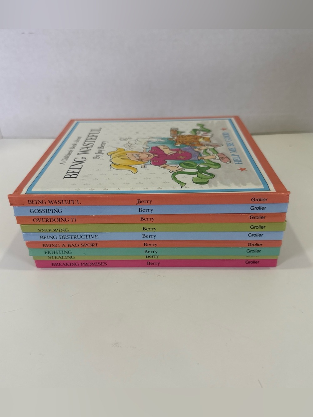HELP ME BE GOOD Lot Of 9 Children's Book Series By Joy Berry -Grolier -Behavior